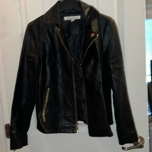 Kenneth Cole New York. Black leather jacket